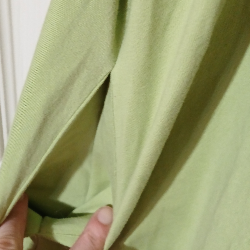 COS Minimalist Oversized T-Shirt Dress Lime Green Short Sleeve Pockets - Picture 9 of 11